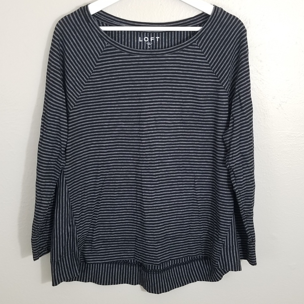 Loft Pinstripe Long-sleeved Shirt